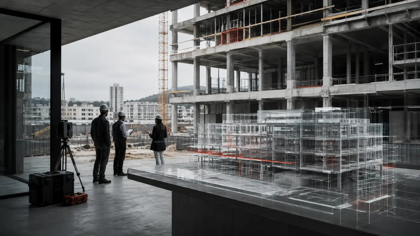 Connected construction intelligence linking a digital twin with live project data
